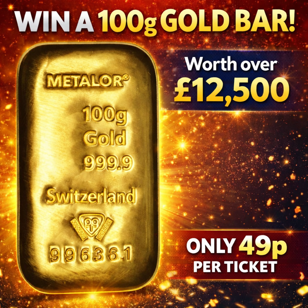 100g Gold Bar Metalor Cast
