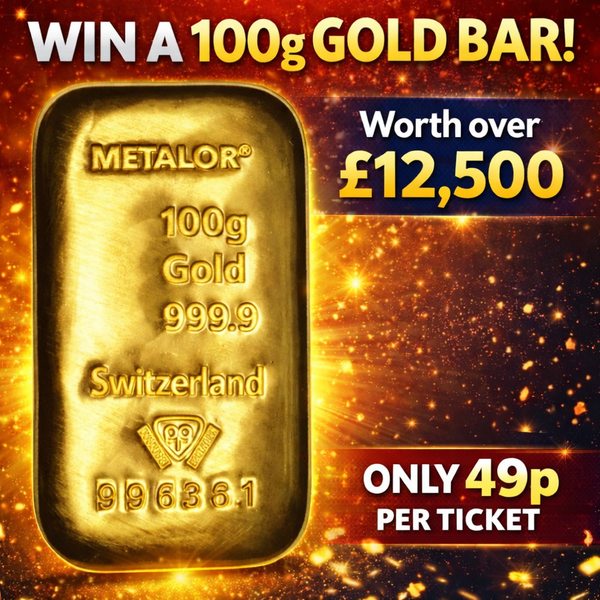 100g Gold Bar Metalor Cast