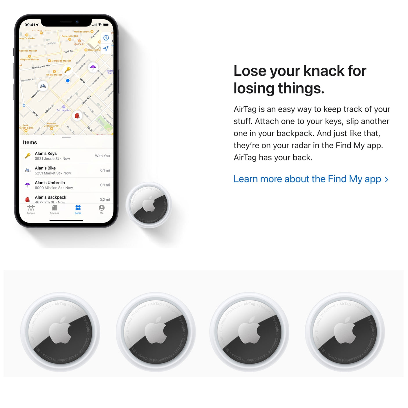 Apple AirTag 4 Pack - 5th Sep 25