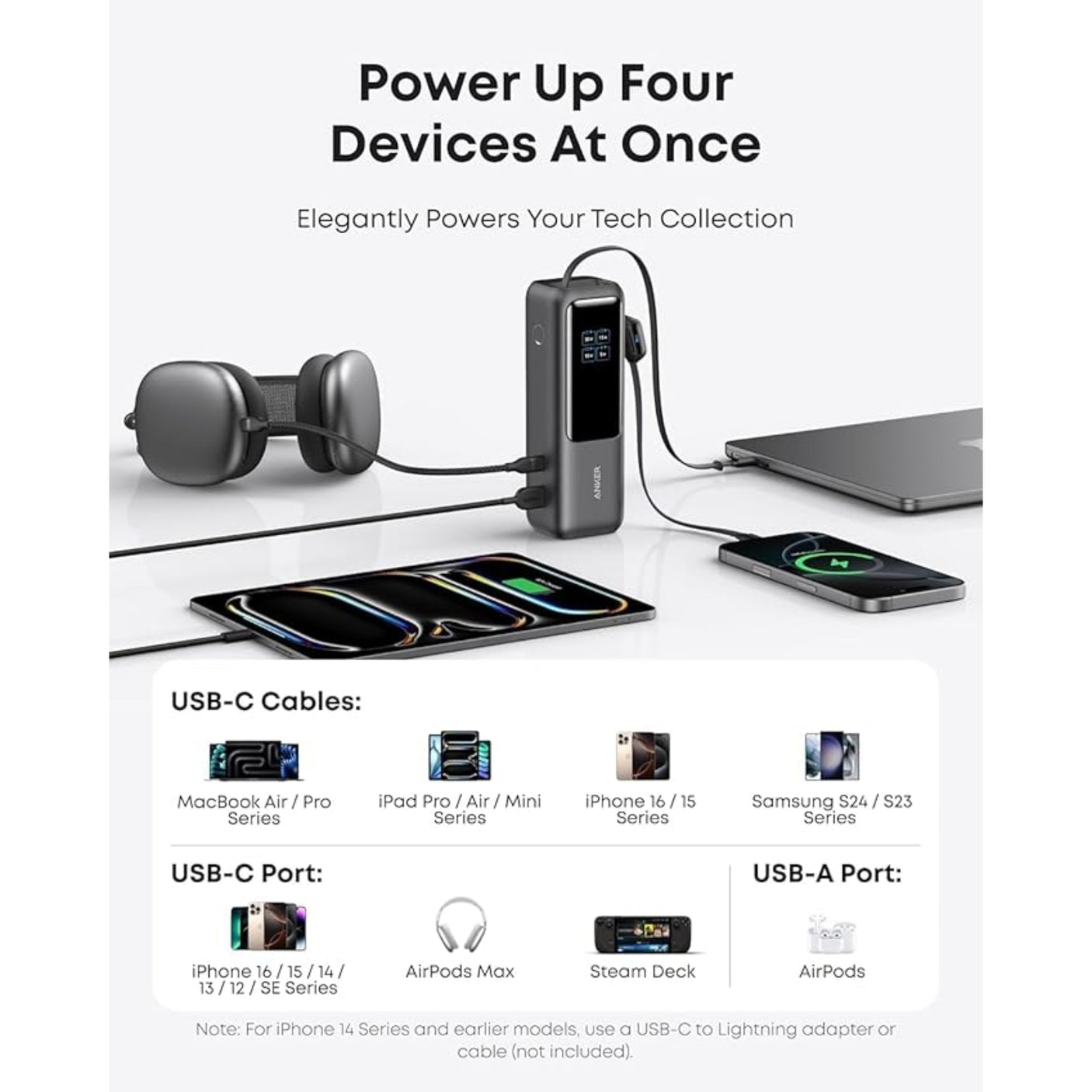 Anker 165W Power Bank – Built In & Retractable Cables - 5th Sep 25