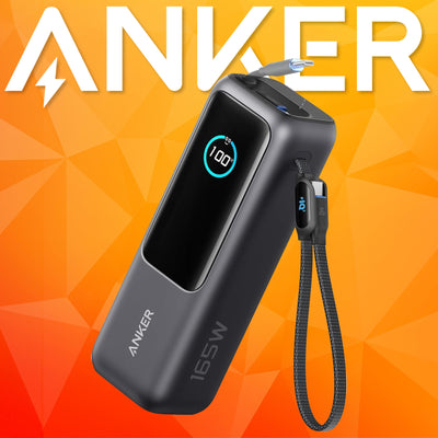 Anker 165W Power Bank – Built In & Retractable Cables