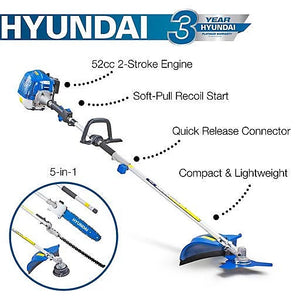 Hyundai 52cc Petrol Garden 5 in 1 Multi Tool