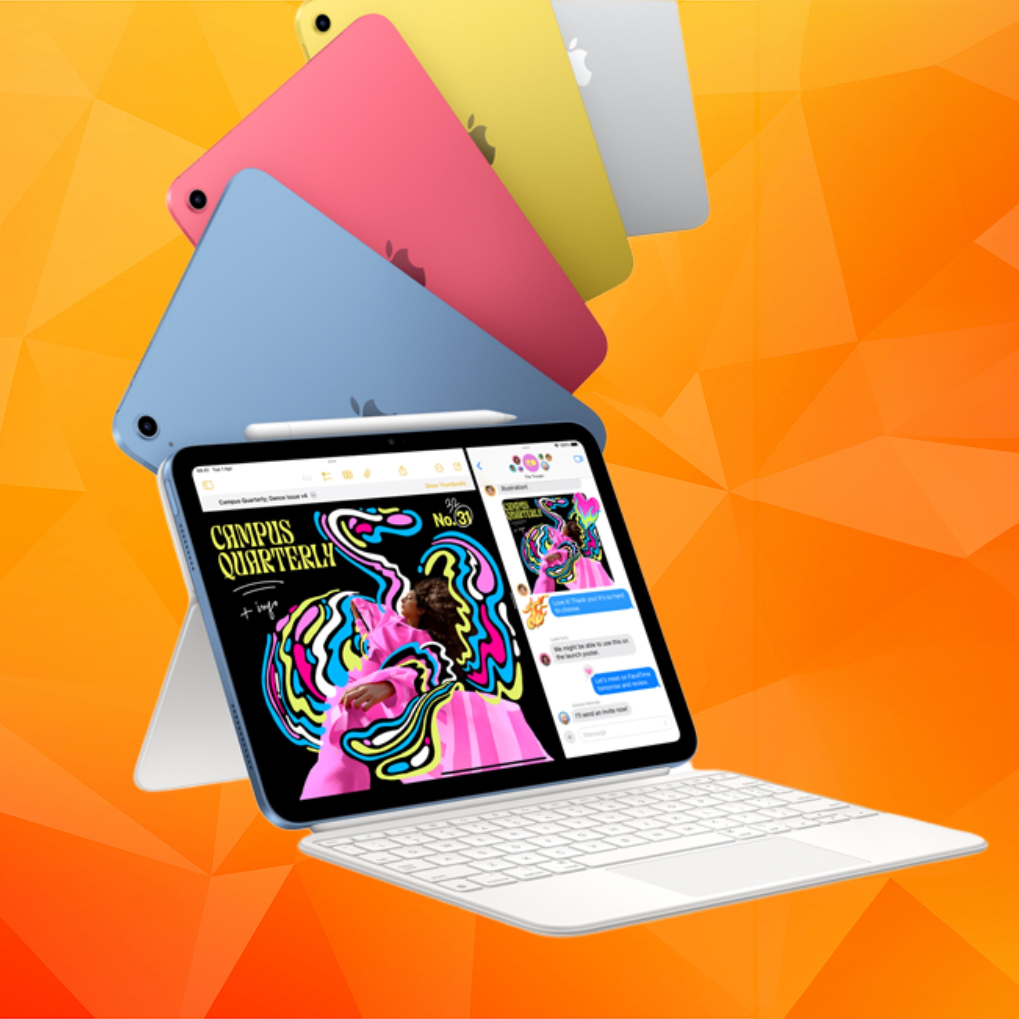 Apple iPad A16 + Magic Keyboard Folio + Apple Pencil Bundle – The