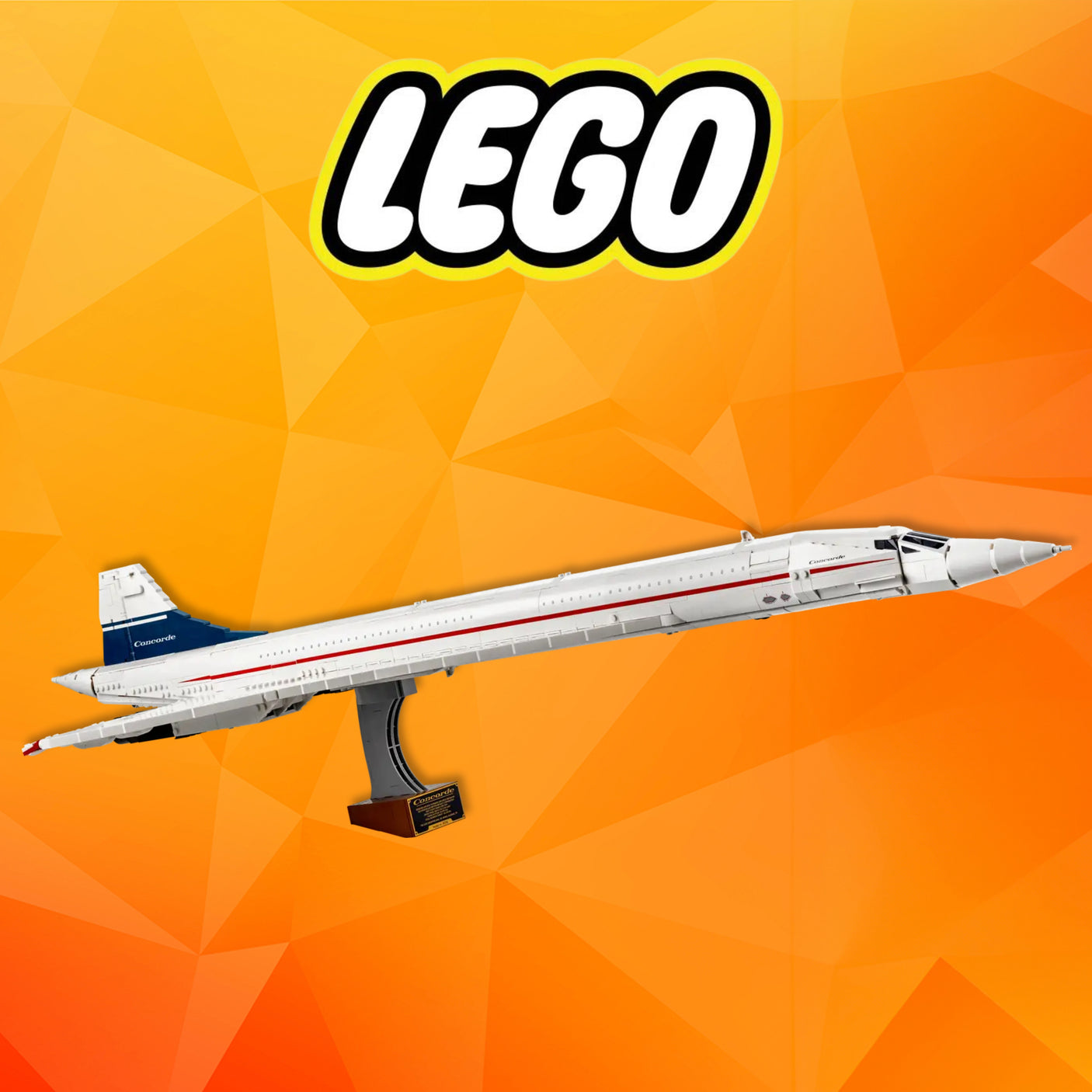 LEGO Icons Concorde Model Plane