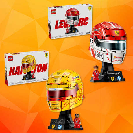 LEGO Editions F1 Ferrari Charles Leclerc & Lewis Hamilton Helmets