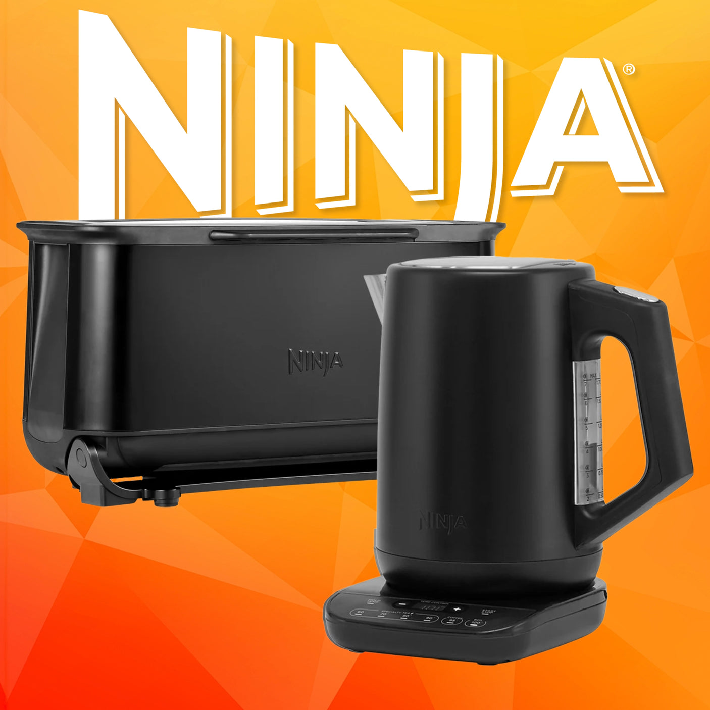 Ninja Rapid Boil Kettle and 3-in-1 Toaster Bundle