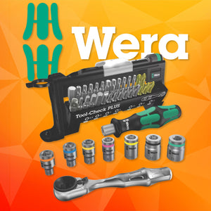 Wera 39 Piece Interchangeable Screwdriver, Ratchet, Socket and Bit Set