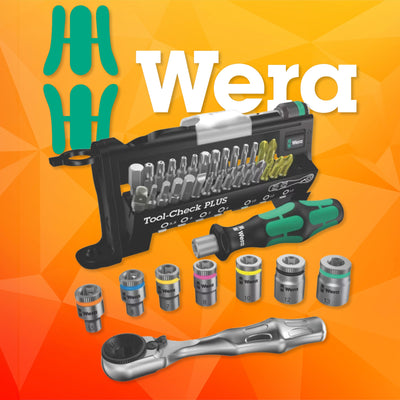 Wera 39 Piece Interchangeable Screwdriver, Ratchet, Socket and Bit Set
