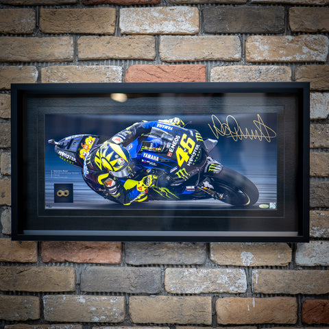 1 of 60 Signed Rossi Framed Photo & Real Chain Link