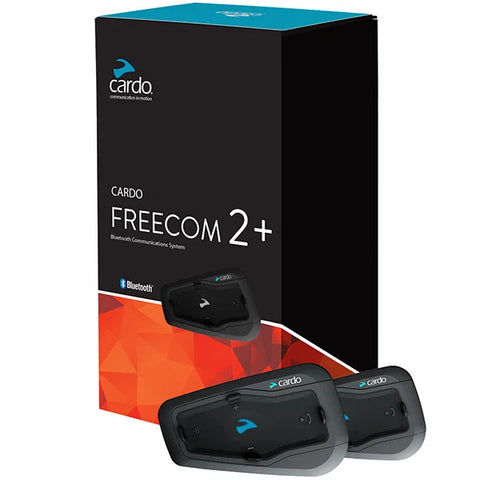 Cardo Freecom 2+ Duo Bluetooth Intercom - Twin Pack!